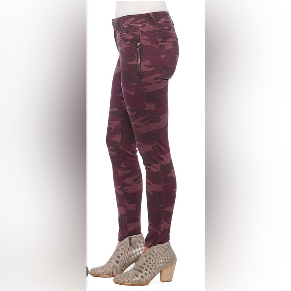 Democracy Ab Technology Camo Side Zip Skinny Pants Sz 4